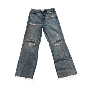 Altered State Women’s Wide Leg Ripped Distressed Jeans